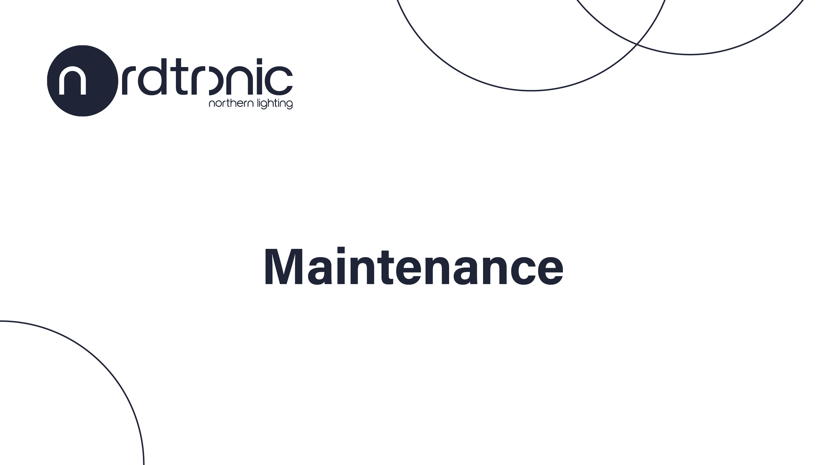 Maintenance